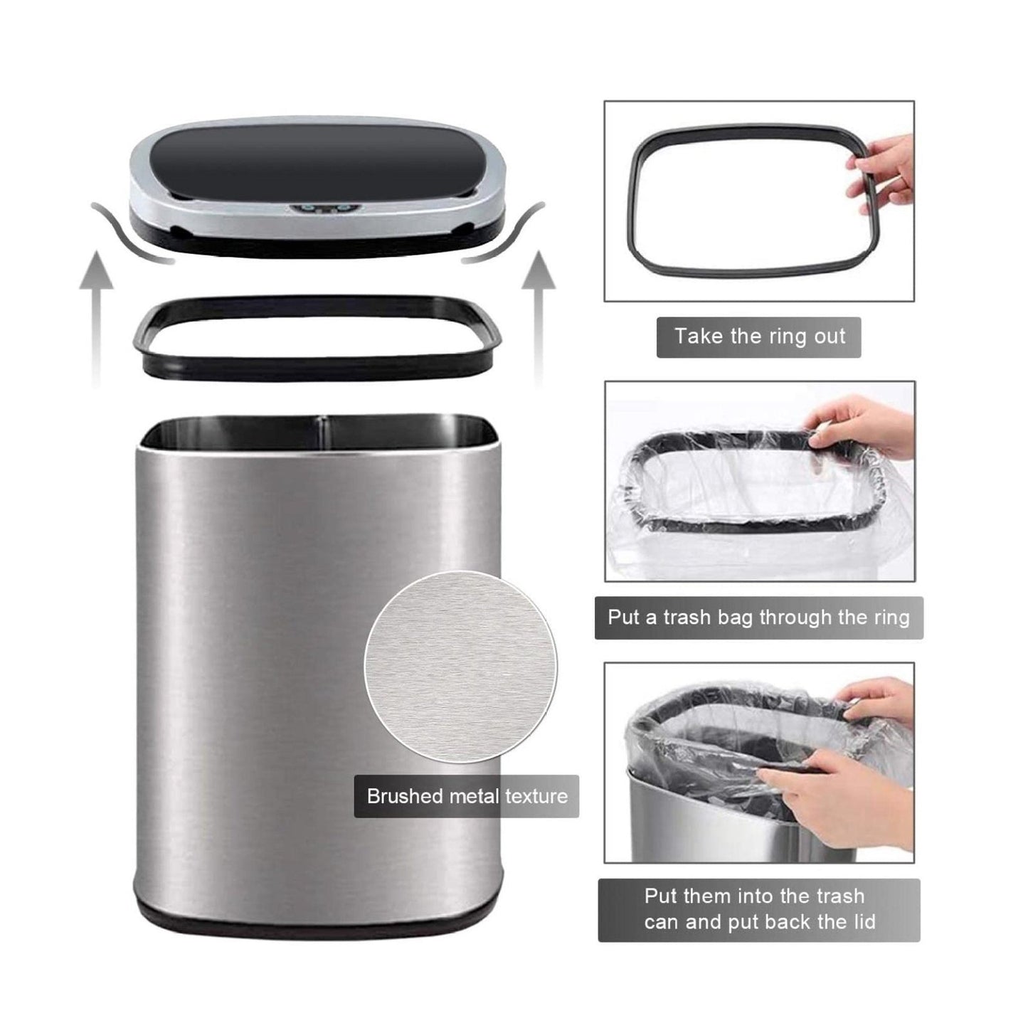 13 Gallon Kitchen Trash Can