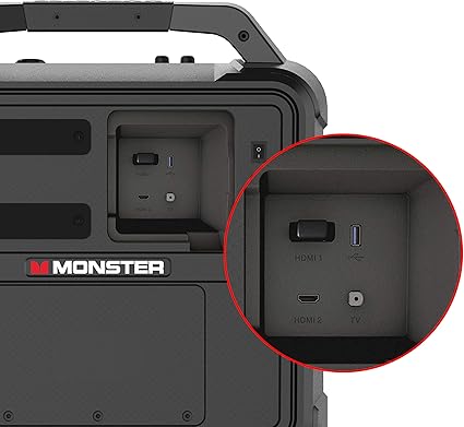 Portable entertainment system with 15.6" Full HD screen
